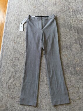 Babaton Black & White Houndstooth Straight-Leg Pants